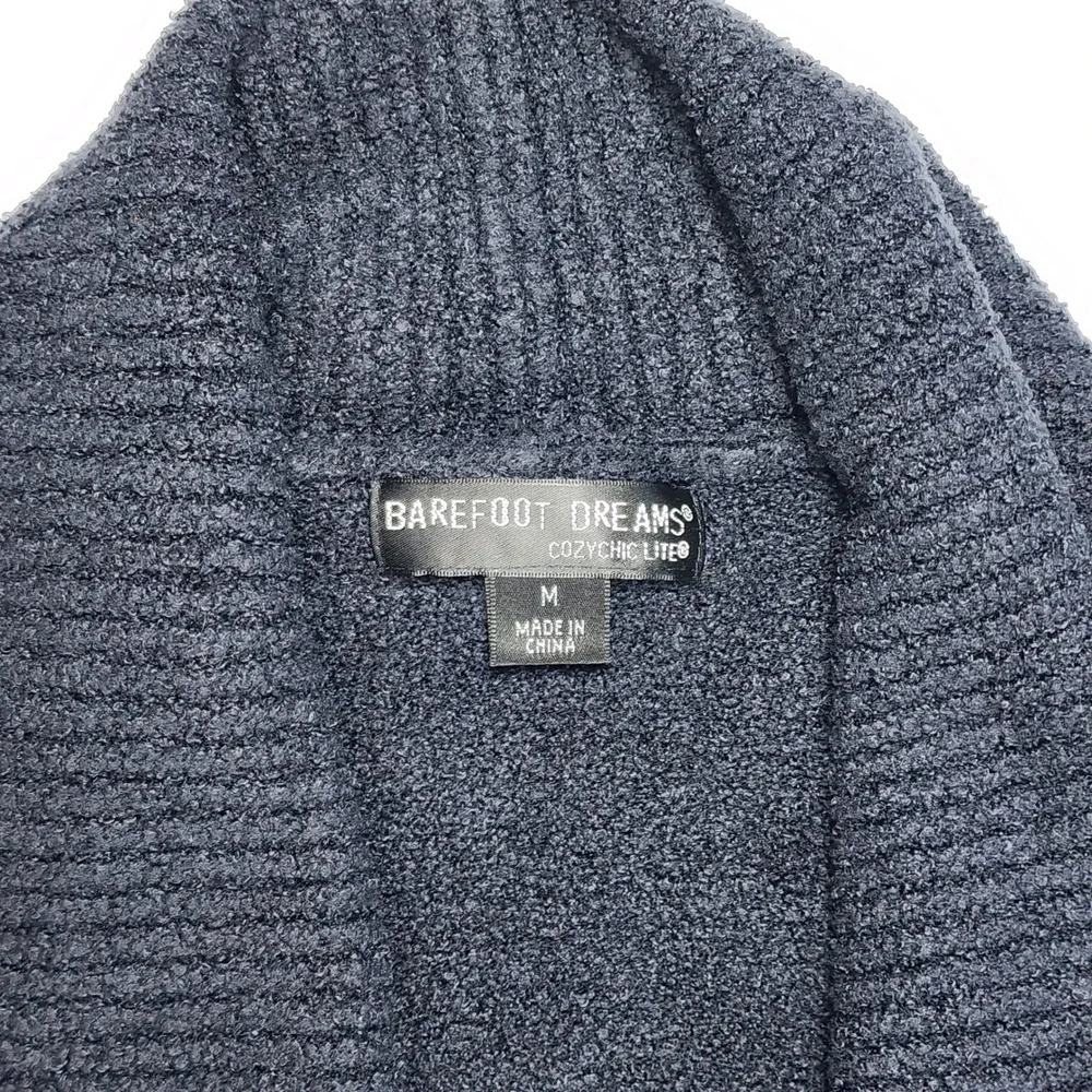 Barefoot Dreams Women's CozyChic Lite Shawl Cardigan‎ Lounge Minimalist Size M